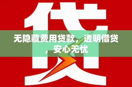 开阳无隐藏费用贷款，透明借贷，安心无忧