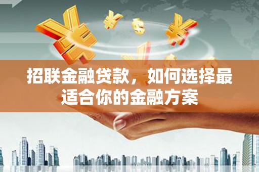 开阳招联金融贷款，如何选择最适合你的金融方案