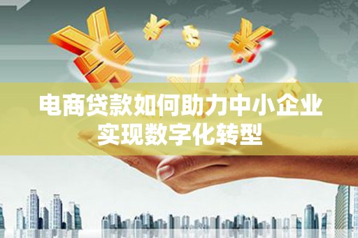 开阳电商贷款如何助力中小企业实现数字化转型