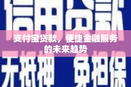 开阳支付宝贷款，便捷金融服务的未来趋势