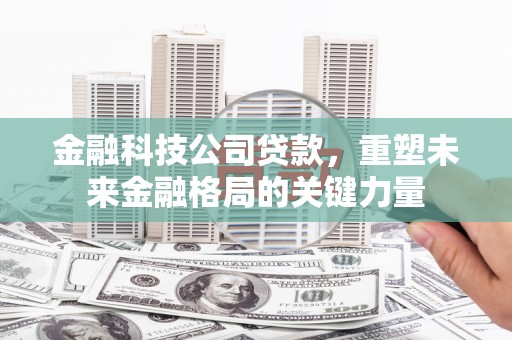 开阳金融科技公司贷款，重塑未来金融格局的关键力量