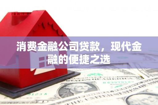 开阳消费金融公司贷款，现代金融的便捷之选