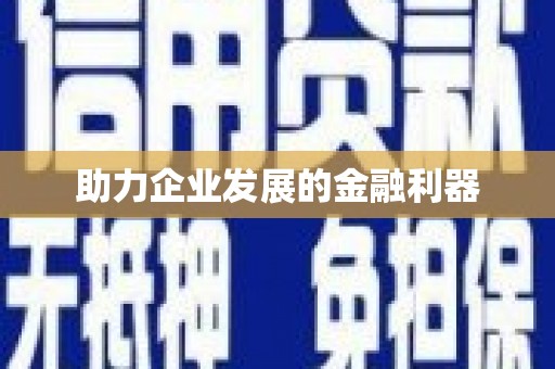 开阳助力企业发展的金融利器