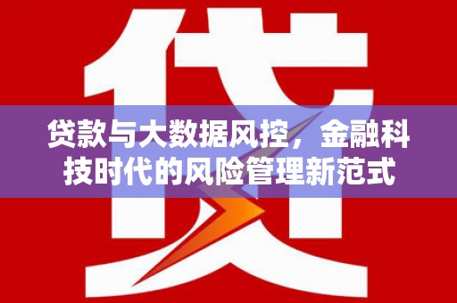 开阳贷款与大数据风控，金融科技时代的风险管理新范式