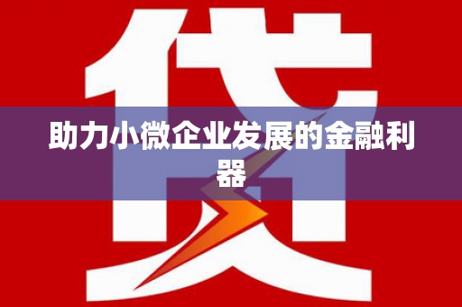 开阳助力小微企业发展的金融利器