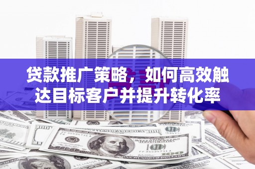 开阳贷款推广策略，如何高效触达目标客户并提升转化率