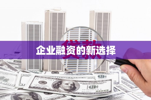 开阳企业融资的新选择