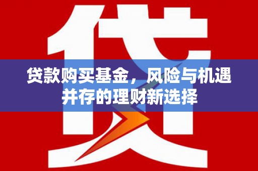 开阳贷款购买基金，风险与机遇并存的理财新选择