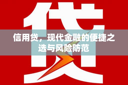 开阳信用贷，现代金融的便捷之选与风险防范