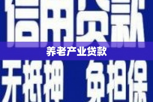 开阳养老产业贷款