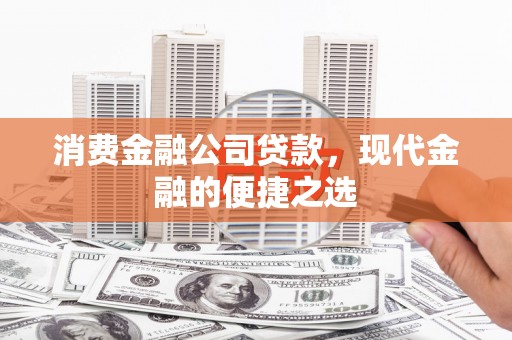 开阳消费金融公司贷款，现代金融的便捷之选