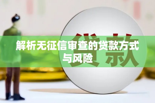 开阳解析无征信审查的贷款方式与风险